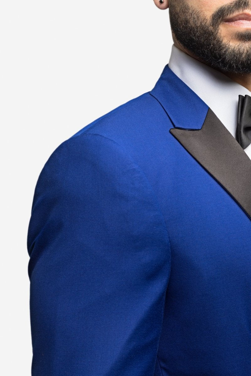 Royal Blue Peak Lapel Tuxedo - MenSuits