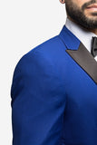 Royal Blue Peak Lapel Tuxedo - MenSuits