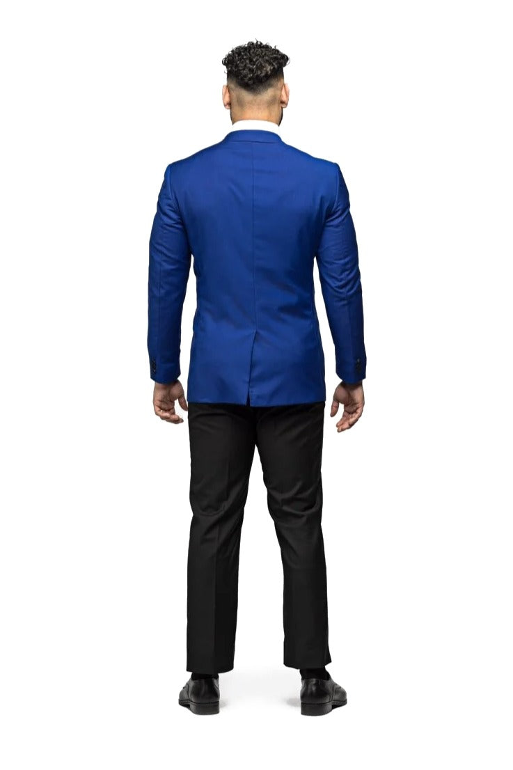 Royal Blue Peak Lapel Tuxedo - MenSuits