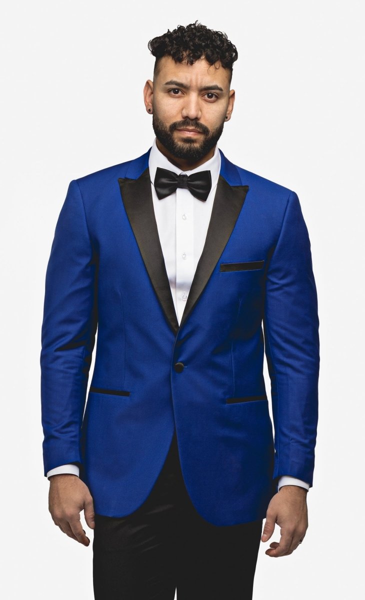Royal Blue Peak Lapel Tuxedo - MenSuits