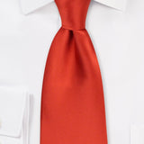 Saffron Spice Solid Necktie - MenSuits