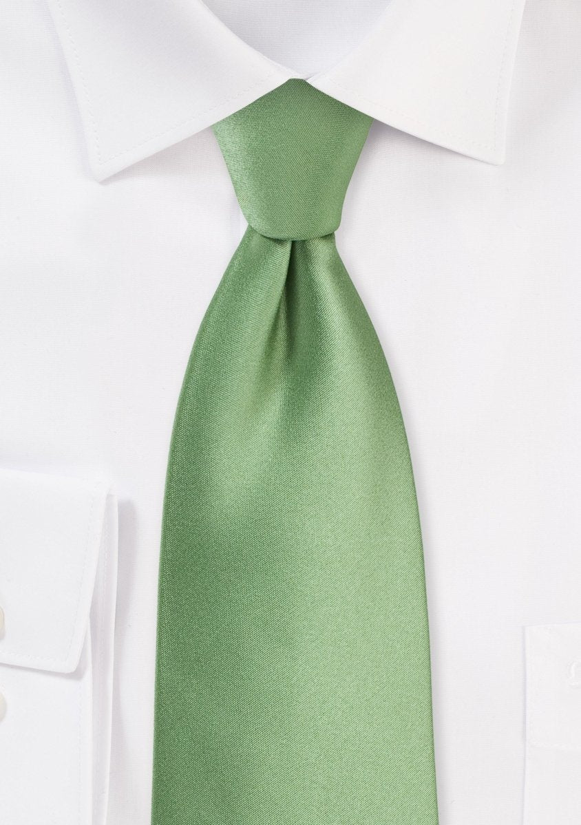 Sage Solid Necktie - MenSuits