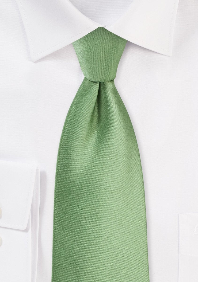 Sage Solid Necktie - MenSuits
