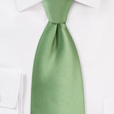 Sage Solid Necktie - MenSuits