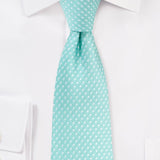 Sea Mist Pin Dot Necktie - MenSuits