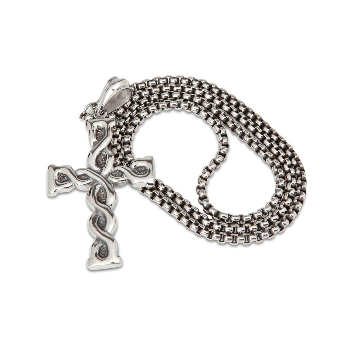 Silver Cross Necklace - MenSuits