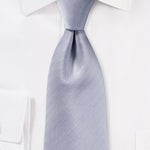 Silver Herringbone Necktie - MenSuits
