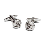Silver Knot Cufflinks - MenSuits