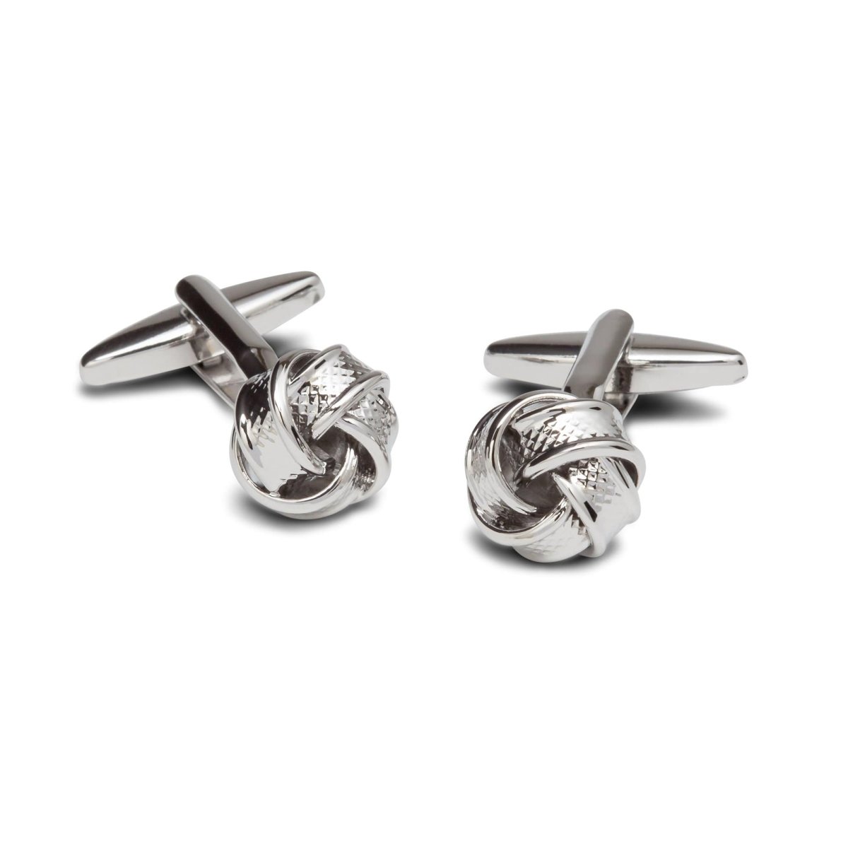 Silver Knot Cufflinks - MenSuits