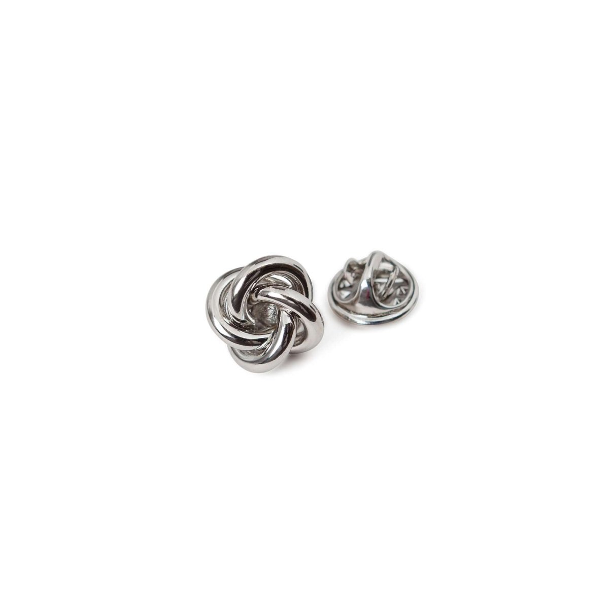 Silver Knot Lapel Pin - MenSuits