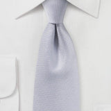 Silver MicroTexture Necktie - MenSuits