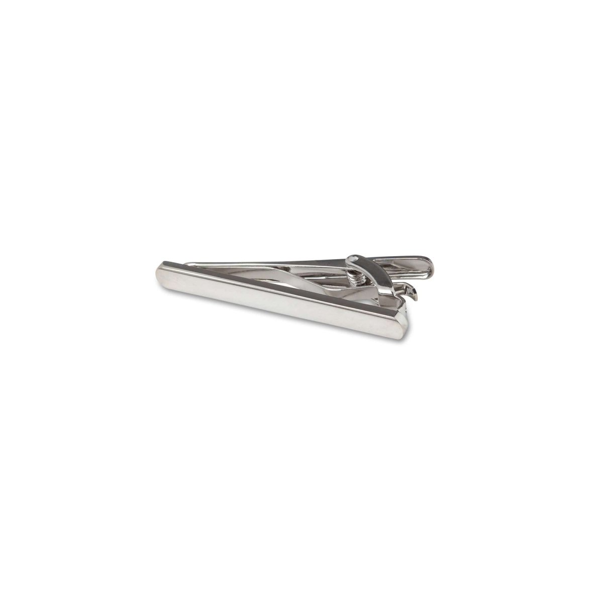 Silver Oval Tie Bar - MenSuits