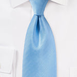 Sky Blue Herringbone Necktie - MenSuits