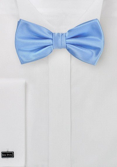 Sky Blue Solid Bowtie - MenSuits