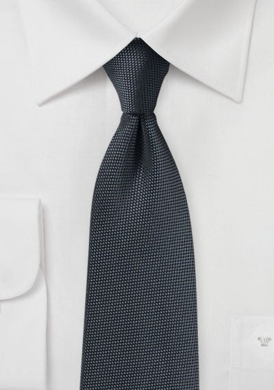 Smoke Gray MicroTexture Necktie - MenSuits