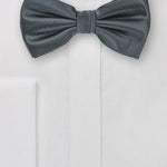 Smoke Gray Solid Bowtie - MenSuits