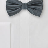 Smoke Gray Solid Bowtie - MenSuits