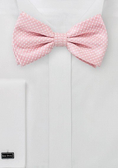 Soft Pink Pin Dot Bowtie - MenSuits