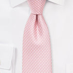 Soft Pink Pin Dot Necktie - MenSuits
