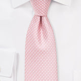 Soft Pink Pin Dot Necktie - MenSuits