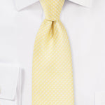 Soft Yellow Pin Dot Necktie - MenSuits