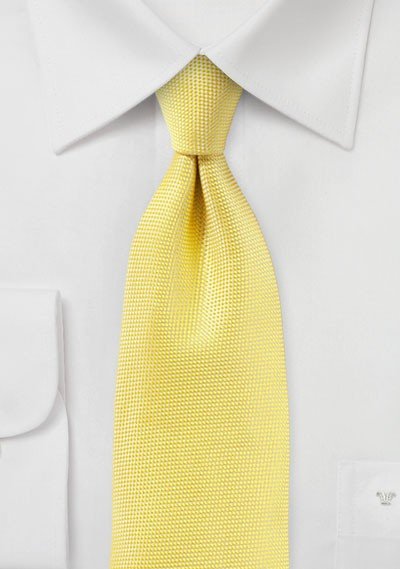Sun Yellow MicroTexture Necktie - MenSuits