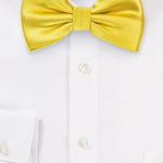 Sun Yellow Solid Bowtie - MenSuits