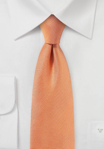 Tangerine MicroTexture Necktie - MenSuits
