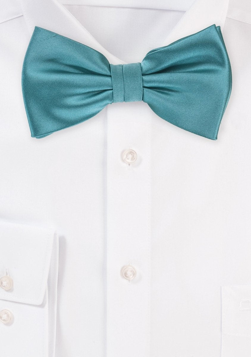 Teal Solid Bowtie - MenSuits