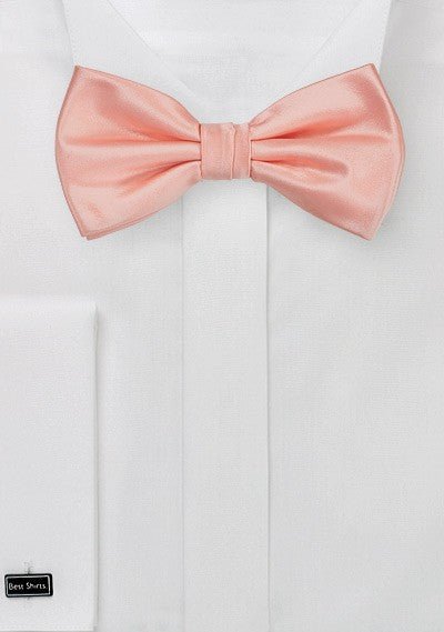 Tropical Peach Solid Bowtie - MenSuits