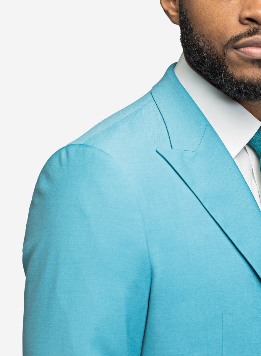 Turquoise 2 Button Suit - MenSuits