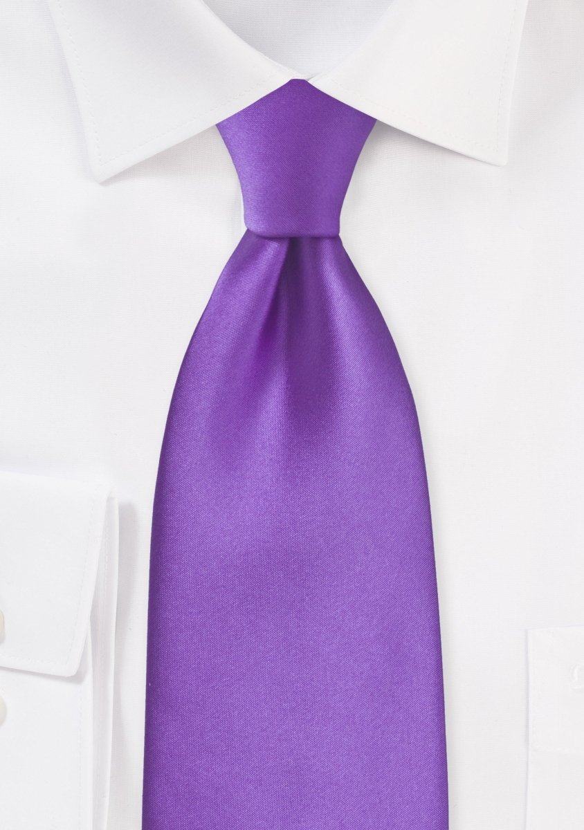 Violet Solid Necktie - MenSuits