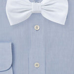 White Herringbone Bowtie - MenSuits