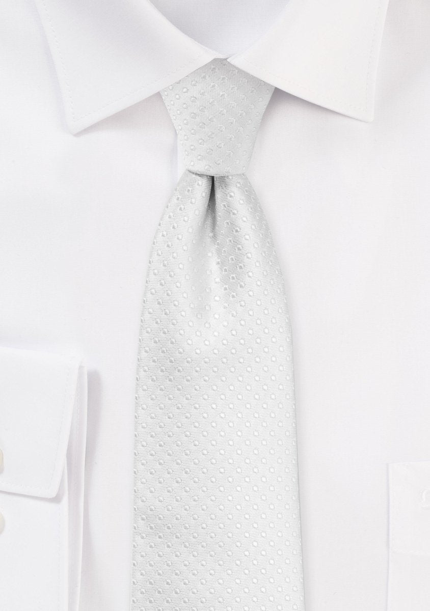 White Pin Dot Necktie - MenSuits