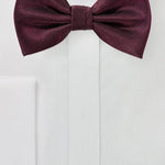 Wine Herringbone Bowtie - MenSuits