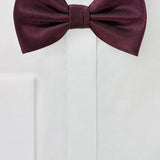 Wine Herringbone Bowtie - MenSuits